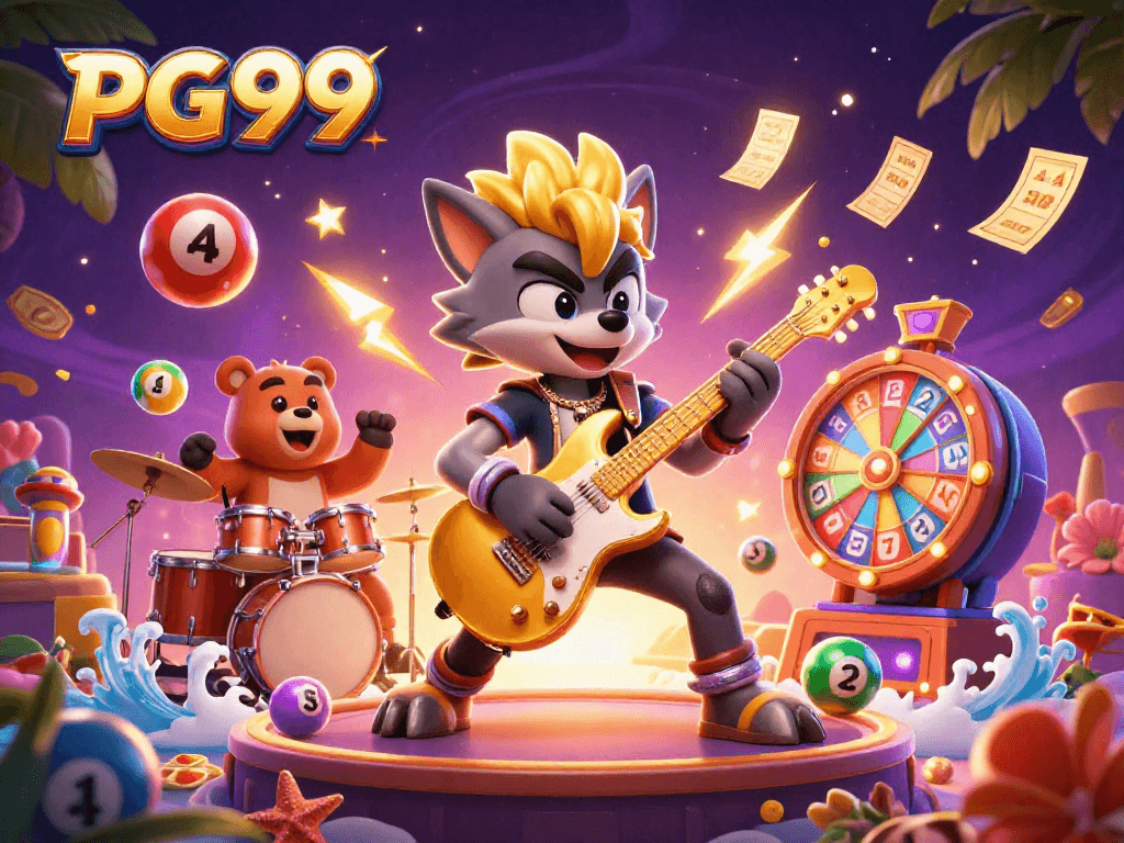 PG99 captivates players with thrilling lottery elements and vibrant casino atmosphere.