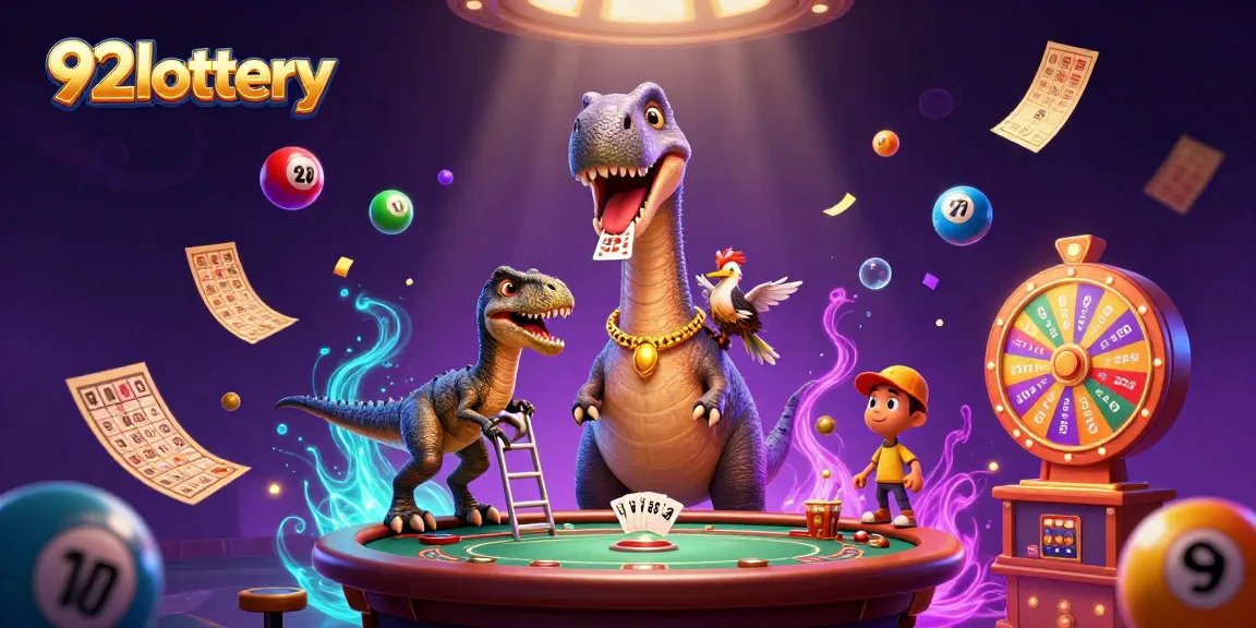 Play lottery games at 92lottery featuring colorful elements and energetic casino atmosphere.