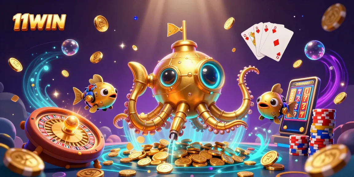 Experience thrilling wins with 11WIN in an exciting underwater casino adventure.
