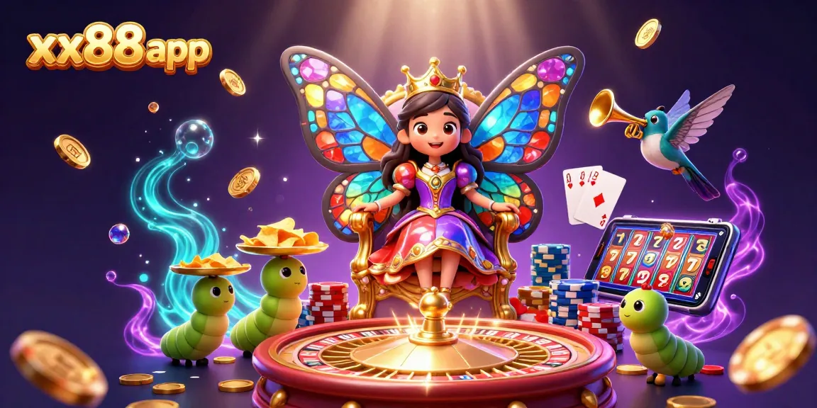 Experience the magic of winning with the xx88 app in this vibrant casino scene.