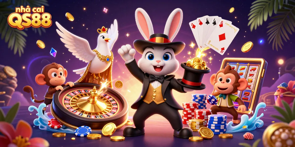 Play slots and win big at nhà cái QS88 with a magical casino scene full of excitement.
