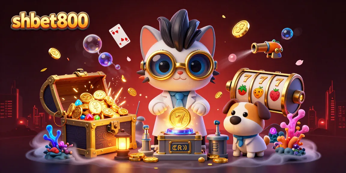 Experience the excitement of shbet800 with golden coins and captivating gambling elements in a vibrant scene.