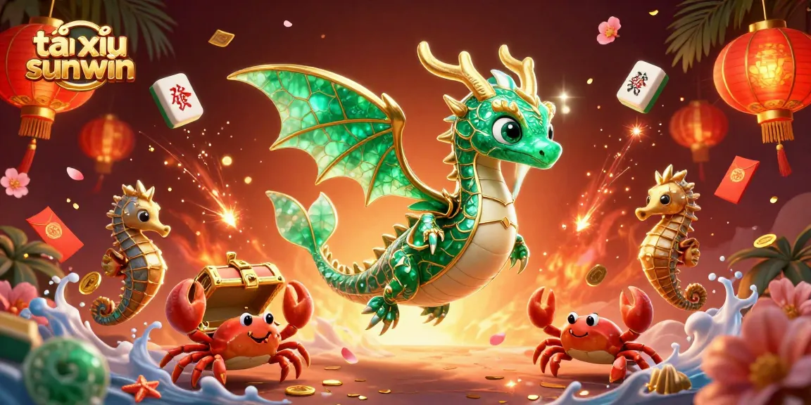 Engage with tài xỉu sunwin as vibrant sea dragon treasures fill the animated scene.