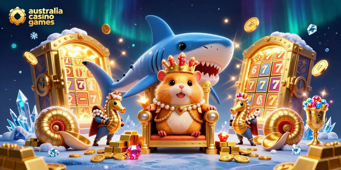 Experience thrilling action with australia casino games featuring a golden hamster king and rich treasure